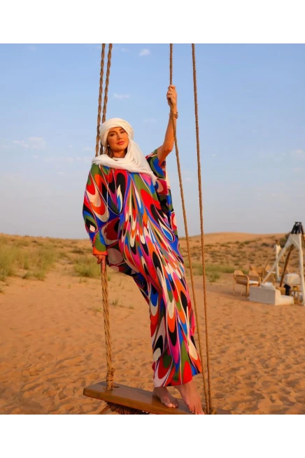 Orjinal Desen Kimono İthal Jessica Kumas