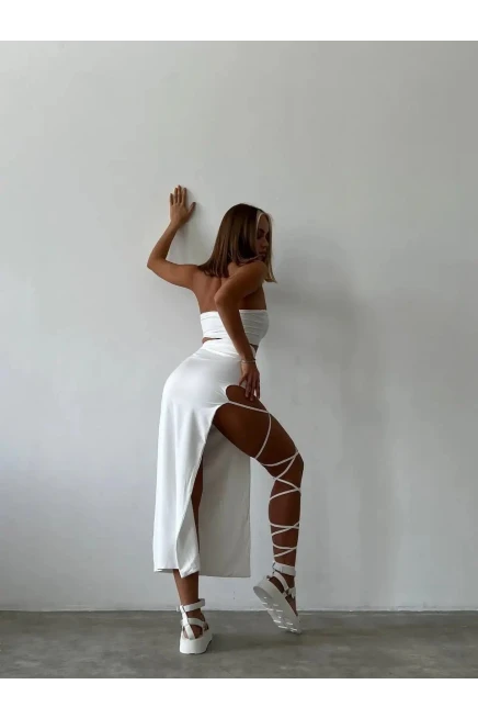 Etek & Büstiyer Sandy Kumaş Takım