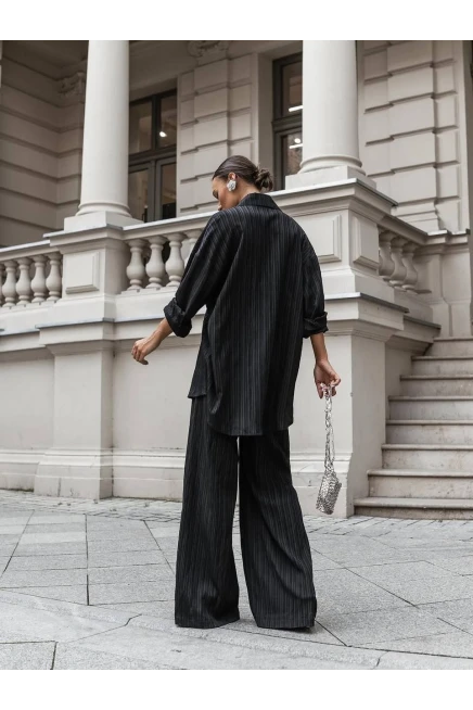 Gömlek Pantalon Tasarım Takım Siyah