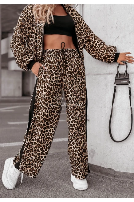 Leopar Desen 3lü Alt Üst Takım