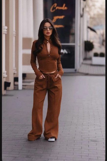 Oysh Kumaş Çıtçıtlı Detay Alt Üst Takım