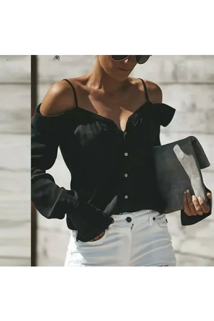 Carmen Omuz Detay Bluz