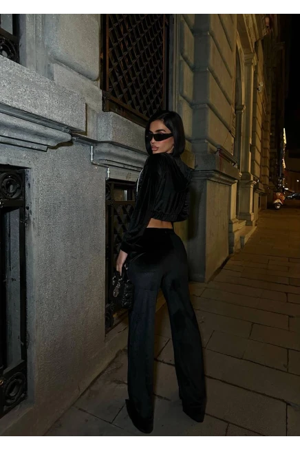 Kadife Taş Dizayn Eşofman Takım