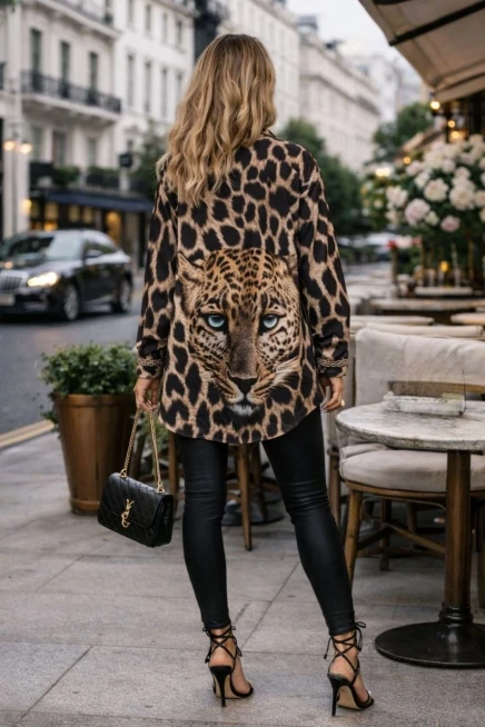 Kaplan Desen Tunik Gömlek