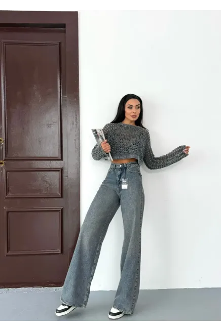 Likrasız Baggy Jeans