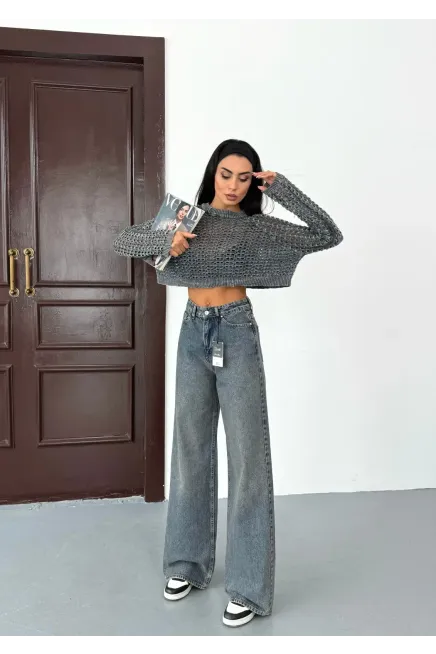 Likrasız Baggy Jeans