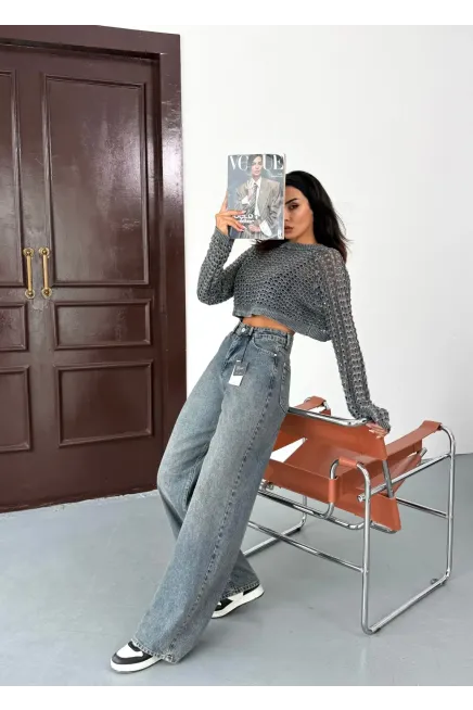 Likrasız Baggy Jeans