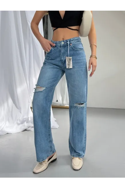 Likrasız Straıght Fit jeans