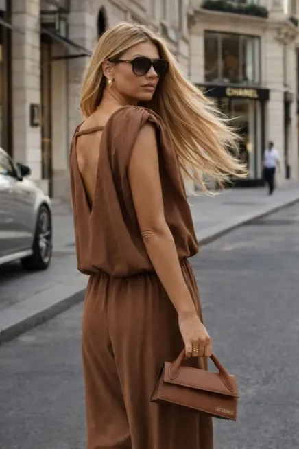 Modal Kumaş Sırt Dekolte Detay Alt Üst Tasarım Takım