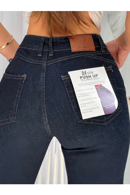 PUSH UP Likralı Flare Jeans