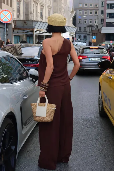 Tek Omuz Salaş Ayrobin Takım Kahve