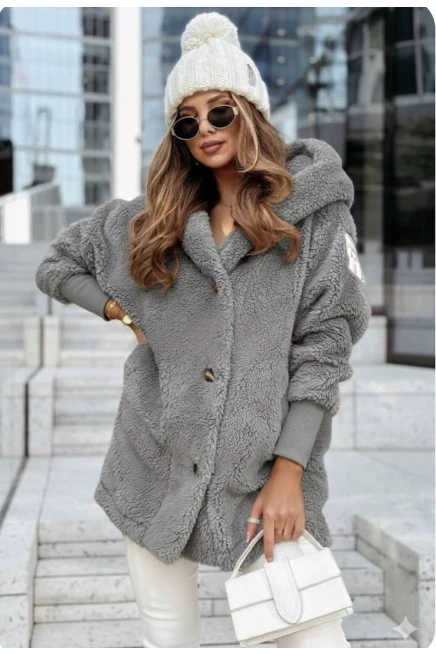 Welsoft Kumaş Kapşonlu Salaş Mont