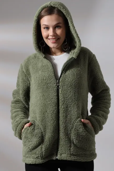 Fermuarlı Polar Sweat-plrsw-123-yysl