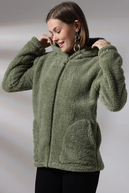 Fermuarlı Polar Sweat-plrsw-123-yysl