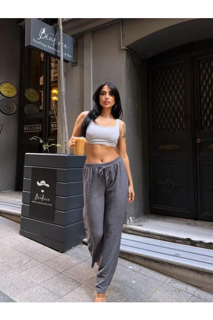 Gofre Bol Paça Pantalon Gri- gfr1001-gr