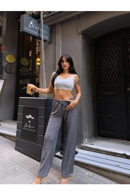 Gofre Bol Paça Pantalon Gri- gfr1001-gr