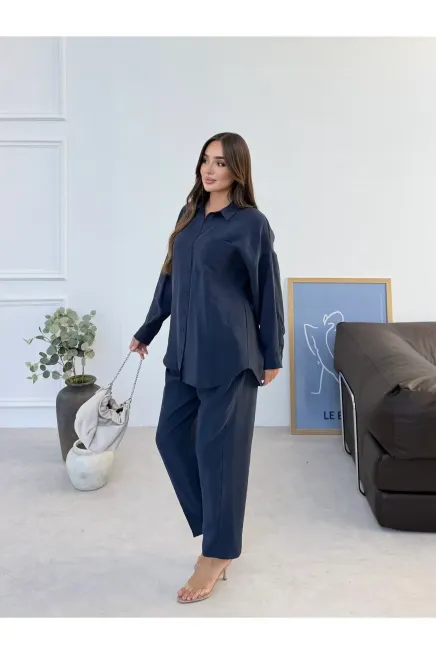 Modal Cupra Alt Üst Takım Lacivert - 2
