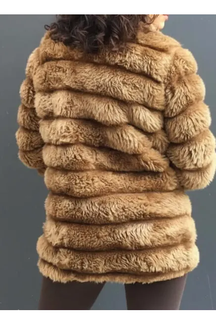 Peluş Suni Kürk Ceket-krk-1001-kkv