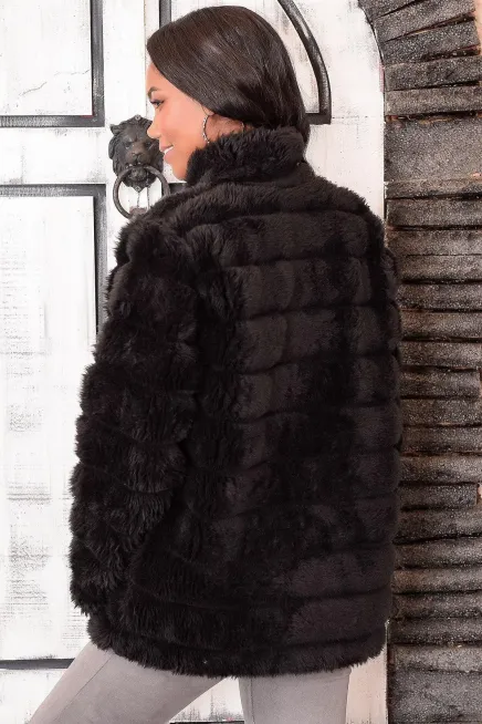 Peluş Suni Kürk Ceket-krk-1001-syh