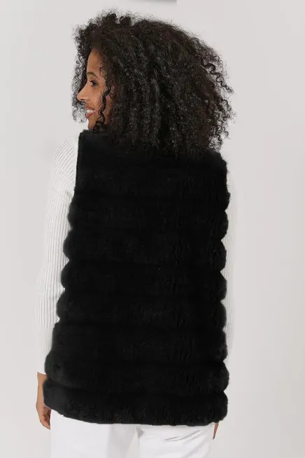 Peluş Suni Kürk Yelek-krkylk-110-syh