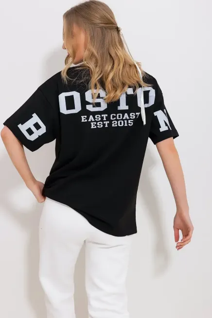 Sırt Baskılı Oversize T-Shirt-cln105-syh