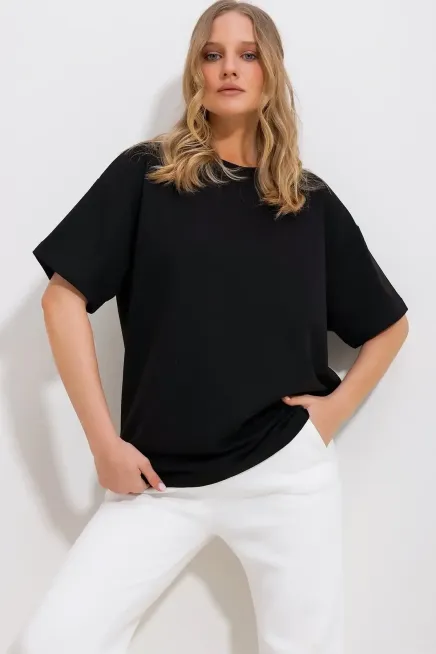Sırt Baskılı Oversize T-Shirt-cln105-syh