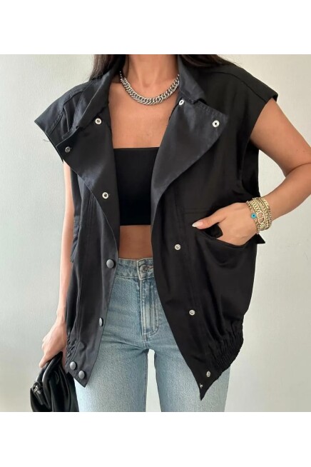 Cepli Denim Tarz Yelek