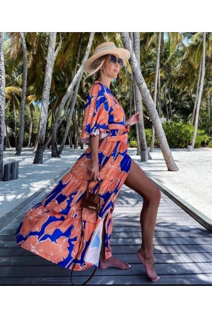 Kimono Gömlek Elbise İthal Krep Kumas