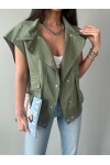 Cepli Denim Tarz Yelek