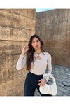 Yeni Sezon Göğüs Dekolteli MG Bluz