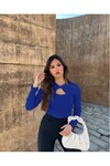 Yeni Sezon Göğüs Dekolteli MG Bluz
