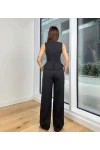 Atlas Kumaş Düğme Detaylı Takım