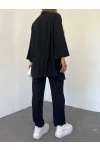 Desenli Kalın Bodrum Kumaş Ceket&Pantolon Takım