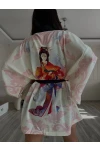 İthal Crep Kumaş Kimono