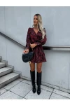 Moscrep Kumaş Puantiyeli Elbise