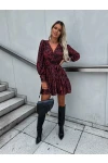 Moscrep Kumaş Puantiyeli Elbise