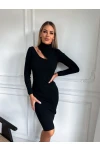 Omuz Dekolteli Kaşkorse Elbise