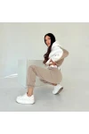 **Ön Sipariştedir 14 Kasımda Kargolanıcak** 3 İplik Kolları Polar Detaylı Tasarım Takım