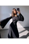 Sirti Baglamali Triko Elbise