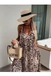 Süprem Kumaş Leopr Desen Elbise ** ÖN SİPARİŞTEDİR 16 TEMMUZ KARGO ÇIKIŞLIDIR**