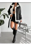 Z@R@ Model İçi Kürklü Deri Mont
