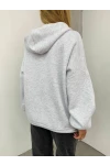 3  İplik Fermuarlı Hoodie