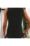 Askılı Yaka şerit Halka Detaylı Viskon Bluz