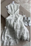 Fransız İşleme Detaylı Maxi  Elbise (Kemer Dahildir)