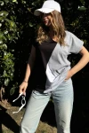 Blok Tasarım Salaş T-Shirt Siyah