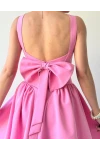 Fiyonk Detaylı Elbise Pembe