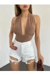Lazer Yırtıklı Mini Denim Şort Beyaz