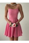 Pole İp Askılı Elbise Pembe